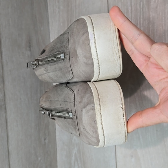 Vince Women Leather Platform Zip front Sneakers shoes sz 8.5M - Picture 5 of 10